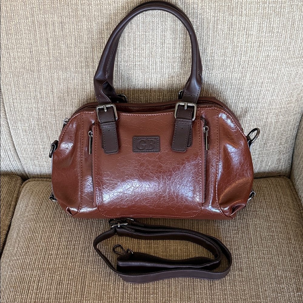 Brown Handbag with Adjustable Strap NEW